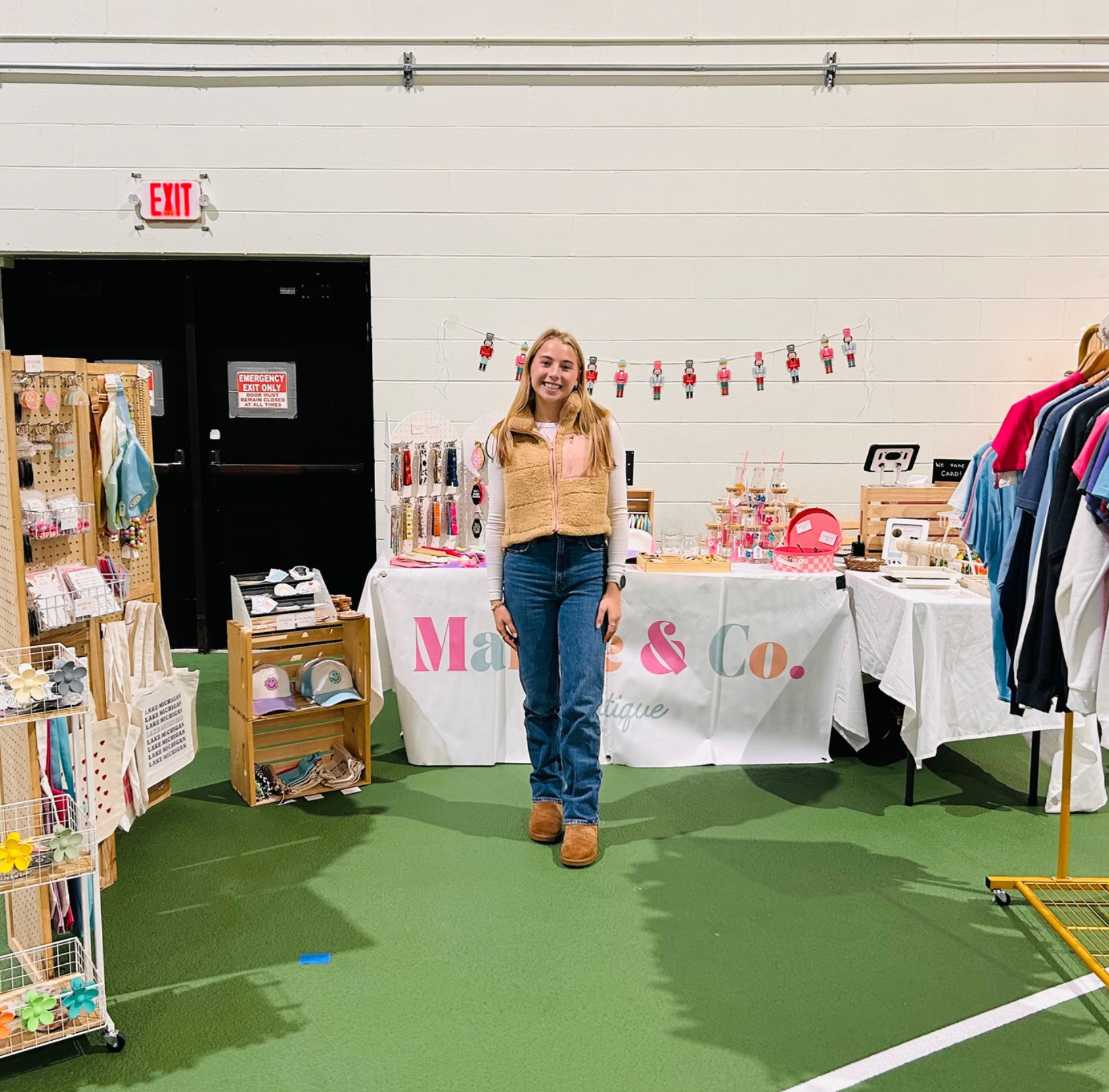 Marlie & Co. winter market booth